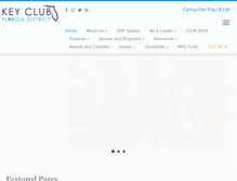 Tablet Screenshot of floridakeyclub.org